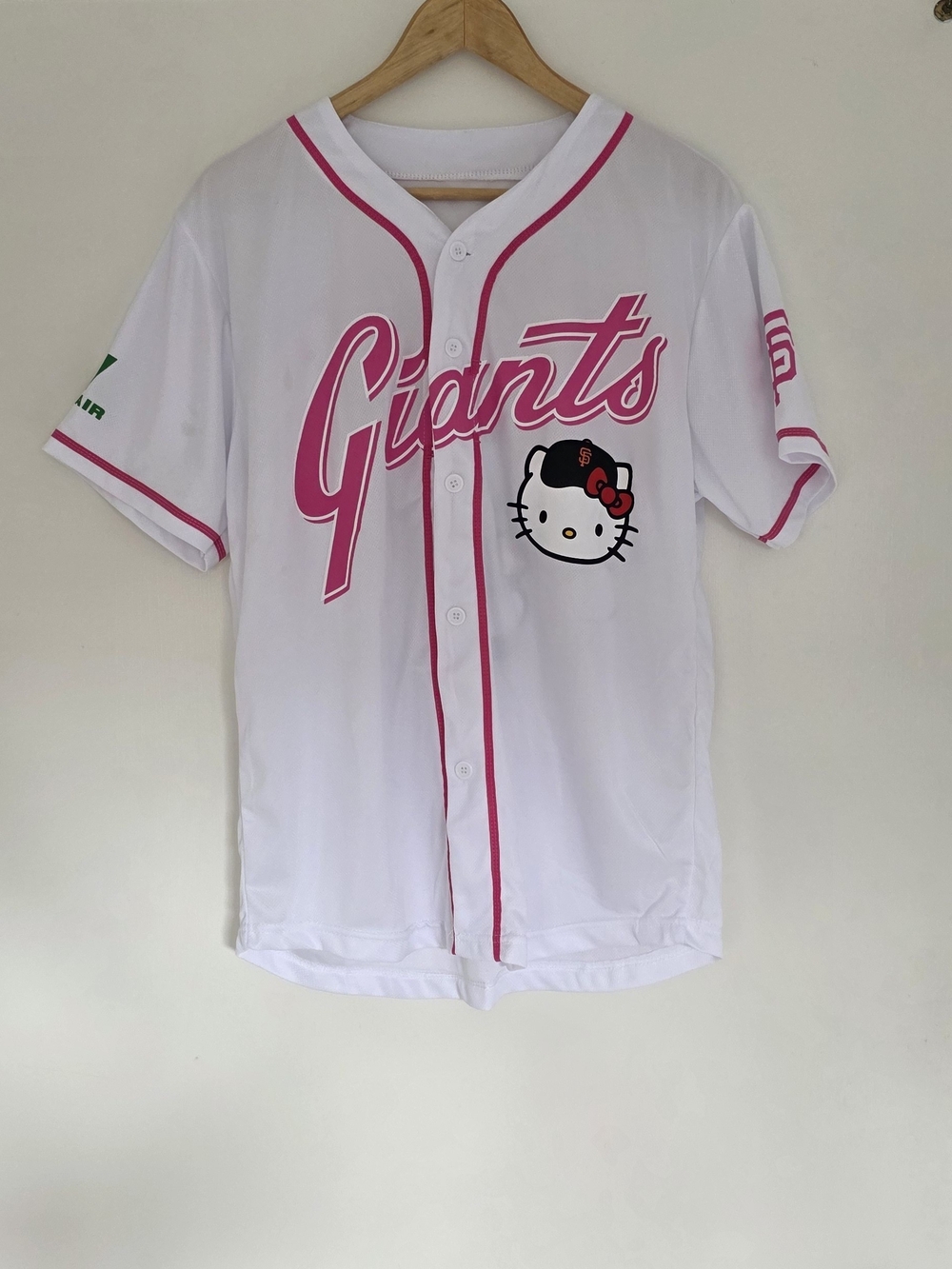 SF Giants Hello Kitty EVA Air SGA Jersey 2025 Oracle Park Blokecore Limited M